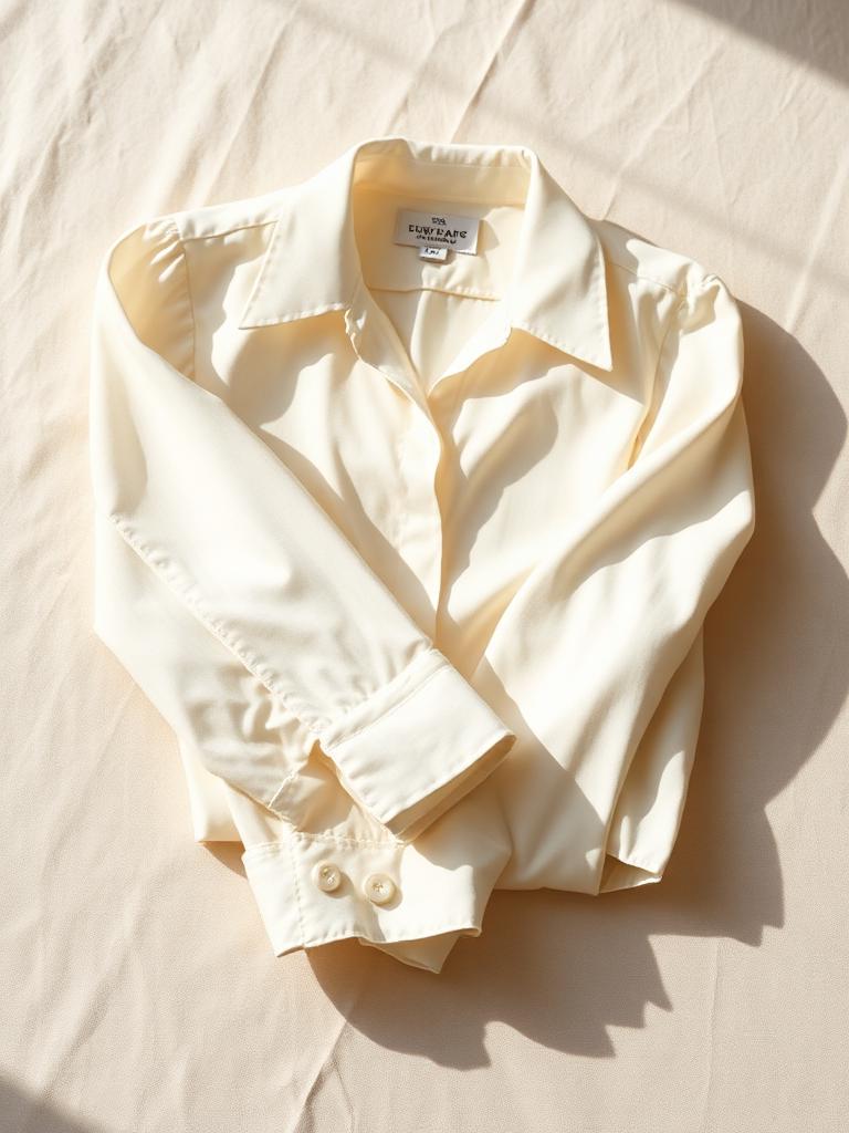 The Ivy Blouse — ivory silk-cotton women's blouse