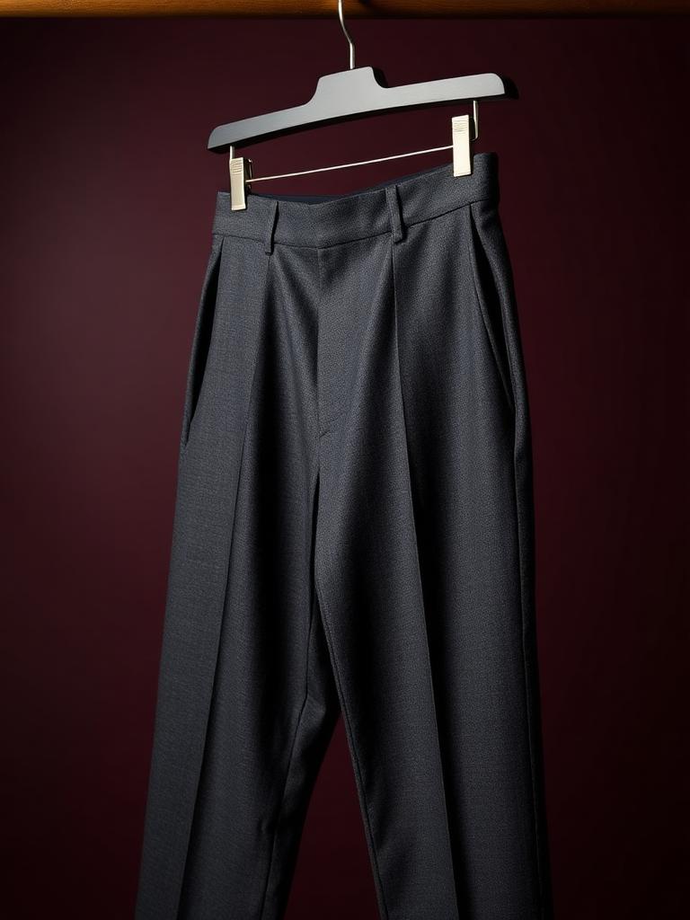 Paul Smith men's charcoal flannel single-pleat trouser